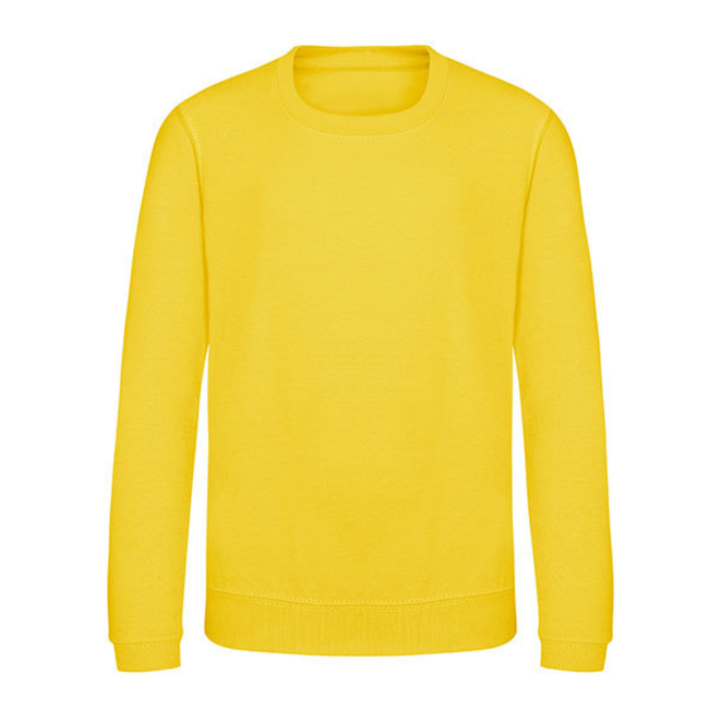 Kids AWDis Sweater - Yellow Sun