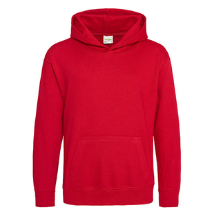 Kids AWDis Hoodie - Fire Red