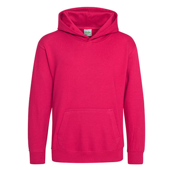 Just Hoods | Kids AWDis Hoodie - Hot Pink
