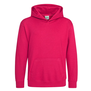 Kids AWDis Hoodie - Hot Pink
