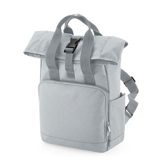 Bagbase | Recycled Mini Twin Handle Roll-Top Backpack - Light Grey