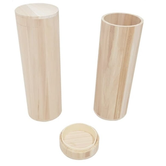 Wijnkist 1fles kokervorm met los deksel