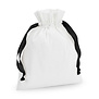 Katoenen Cadeauzakje Soft White /  Black