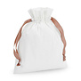 Katoenen Cadeauzakje Soft White /  Rose Gold