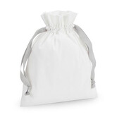 Katoenen Cadeauzakje Soft White /  Light Grey