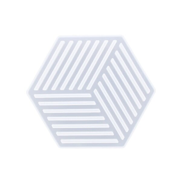 Siliconen mal 16cm x 14cm - Zeshoek