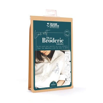 Graine Creative | Kit Borduren Op Kleren - Line Art