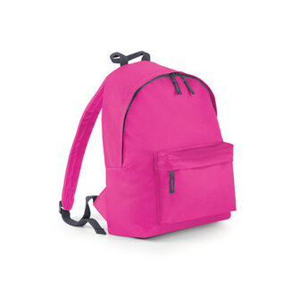 Bagbase | Junior Fashion Rugzak - Fuchsia/Graphite Grey