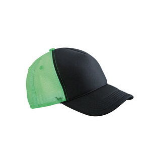 Retro Mesh Cap - Black / Neon Green