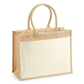 Shopper Jute Cotton Pocket