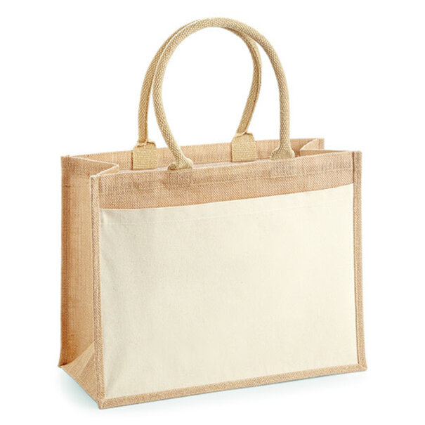 Westford Mill | Shopper Jute Cotton Pocket