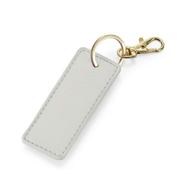 Boutique Rectangle Key Clip - Soft Grey