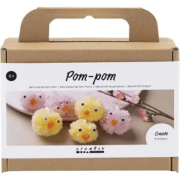 Creativ Company | Mini Hobbyset Pompom - Kuikentjes