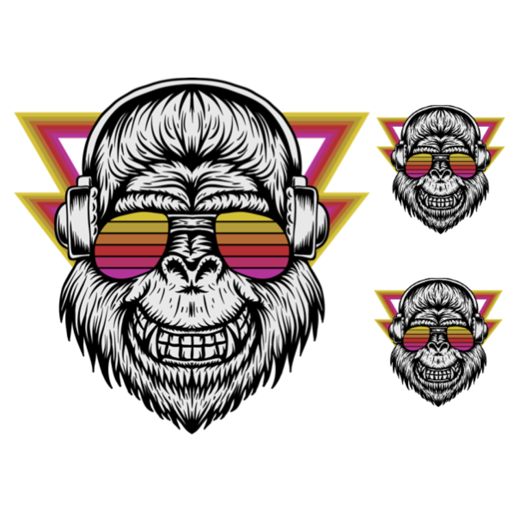 DTF Set "Cool Monkey"