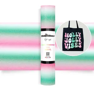 Ombré Glitter Heat Transfer Vinyl 1,5m - Lollipop Teckwrapcraft