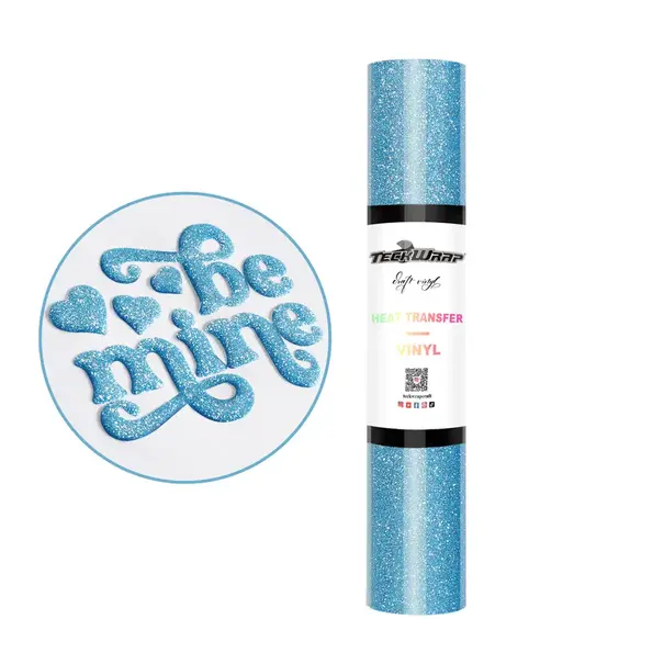 TeckwrapCraft | Glitter Puff Flex TW - Romantic Blue 1,5M TeckwrapCraft