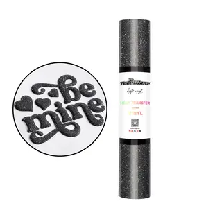 Glitter Puff Flex TW - Black 1,5M TeckwrapCraft