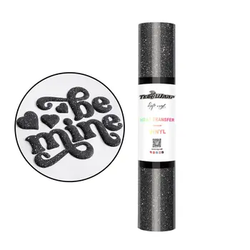 TeckwrapCraft | Glitter Puff Flex TW - Black 1,5M TeckwrapCraft