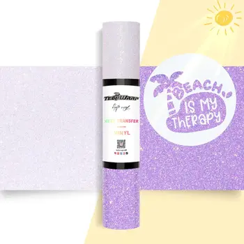 TeckwrapCraft | Glitter UV Color Changing Heat Transfer 1,5m - Clear Glitter to Purple TeckwrapCraft