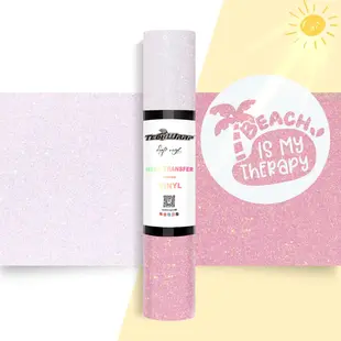 Glitter UV Color Changing Heat Transfer 1,5m - Clear Glitter to Pink TeckwrapCraft