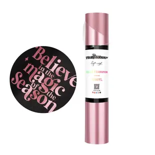 Metallic Pearlescent Heat Transfer Vinyl - Rose Pink Gold TeckwrapCraft