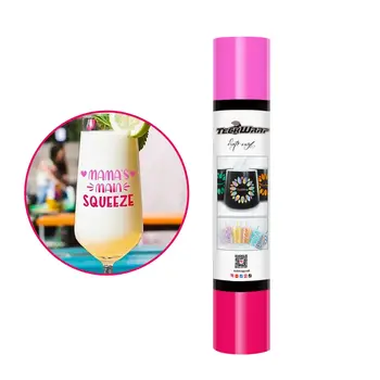 TeckwrapCraft | Neon COLD Color Changing Adhesive Craft Vinyl 1,5M  -  Red