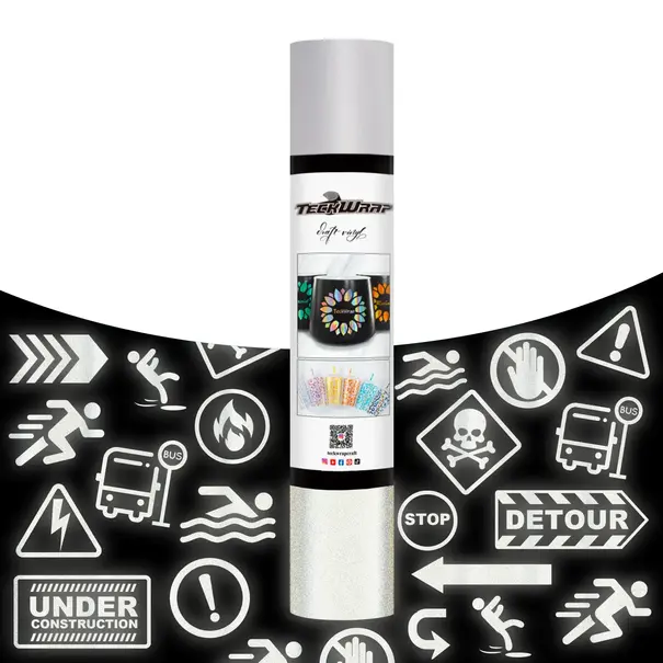 TeckwrapCraft | Reflective Adhesive Vinyl 1,5m - Silver TeckwrapCraft