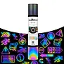 Reflective Adhesive Vinyl 1,5m - Rainbow  Black TeckwrapCraft