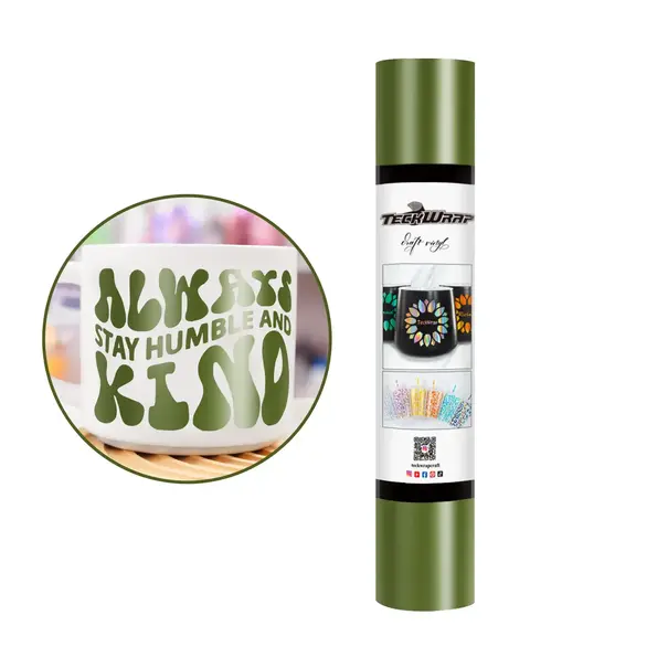 TeckwrapCraft | TeckwrapCraft Matte Adhesive Craft Vinyl - Olive