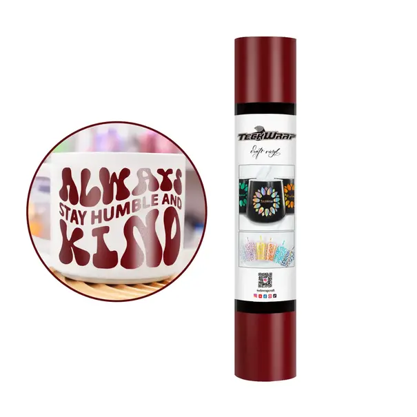 TeckwrapCraft | TeckwrapCraft Matte Adhesive Craft Vinyl - Wine Red