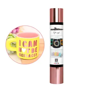 TeckwrapCraft Bubble Free Mirror Chrome Adhesive Vinyl- Rose Gold