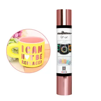 TeckwrapCraft | TeckwrapCraft Bubble Free Mirror Chrome Adhesive Vinyl- Rose Gold