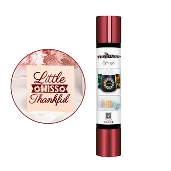 TeckwrapCraft | TeckwrapCraft Bubble Free Mirror Chrome Adhesive Vinyl- Wine Red