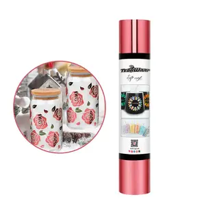 TeckwrapCraft Bubble Free Mirror Chrome Adhesive Vinyl - Begonia Rose