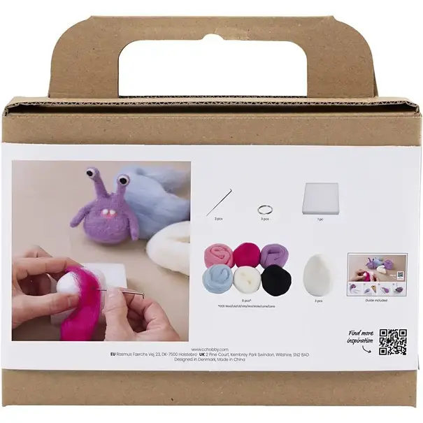 Creativ Company | Mini Hobbyset Naaldvilten - Monsters