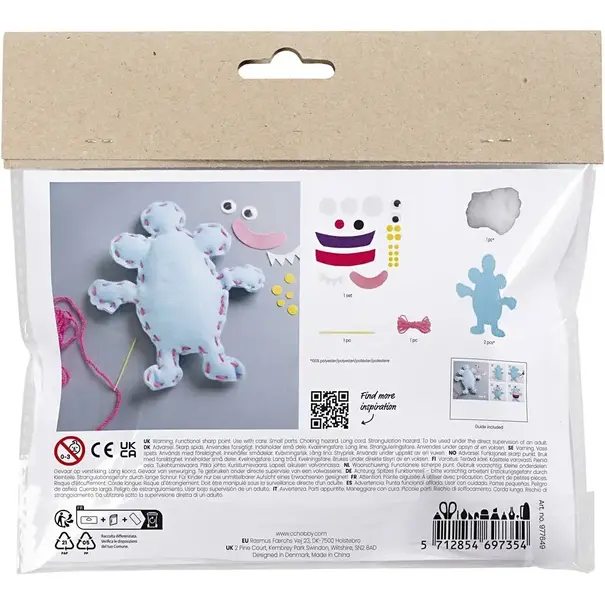Creativ Company | Mini Hobbyset Naaien - Viltmonster