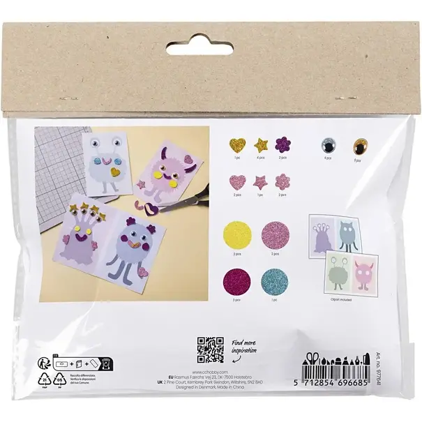 Creativ Company | Mini Hobbyset Decoratie - Monstercollage