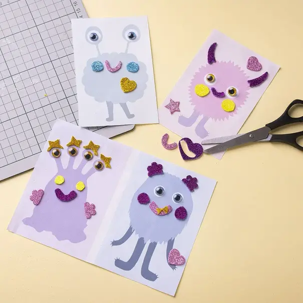 Creativ Company | Mini Hobbyset Decoratie - Monstercollage