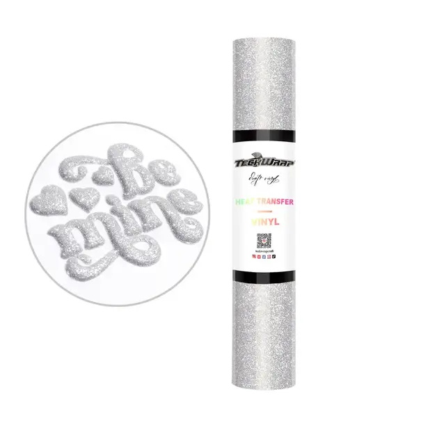 TeckwrapCraft | Glitter Puff Flex TW - Silver 1,5M TeckwrapCraft
