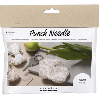 Creativ Company | Mini Hobbyset Punch Needle - Sleutelhanger