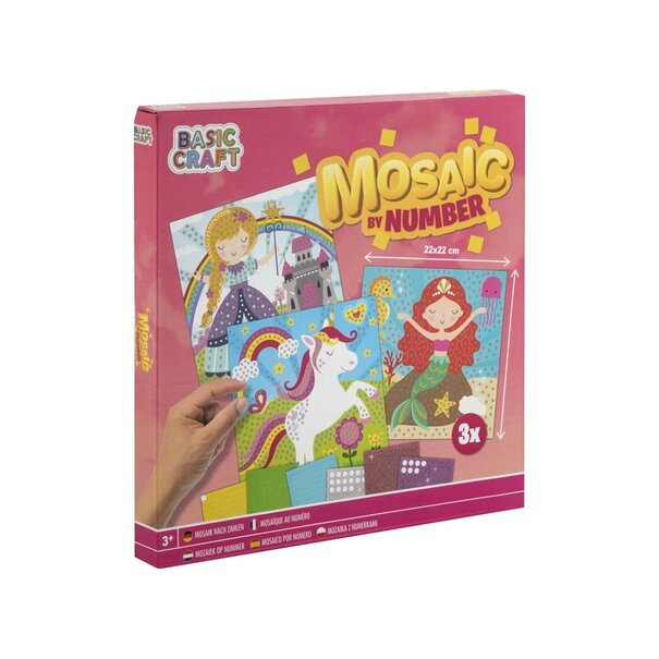 Basic Craft | Mosaic By Number - Girly