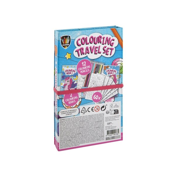 Grafix | Colouring Travel Set - Eenhoorn & Zeemeerminnen