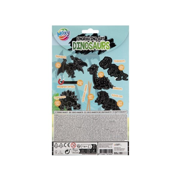 Moxy |  Scratch Magneten - Dinosaurussen