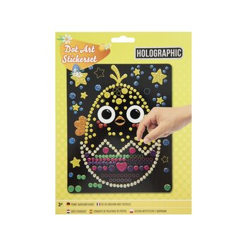Grafix | Holographic Dot Stickerset - Kuikentje
