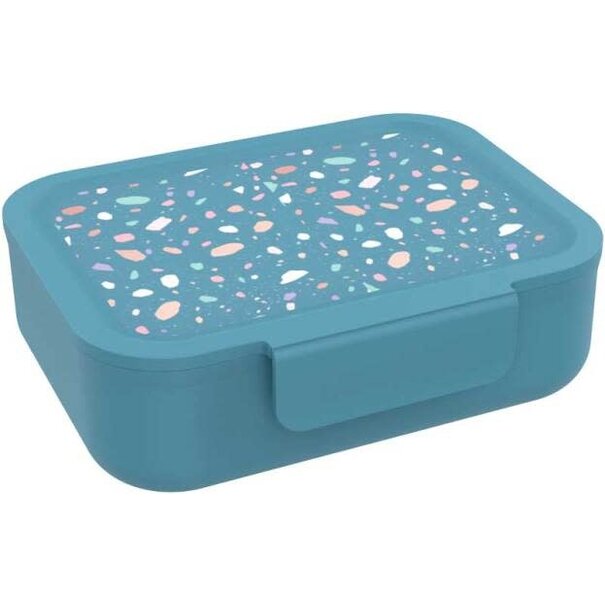 Lunchbuddies | Brooddoos Terrazzo - Blauw