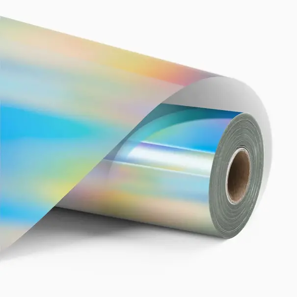Loklik | Loklik Permanent Adhesive Vinyl Holographic Iridescent Silver  - 30,5 cm x 90cm