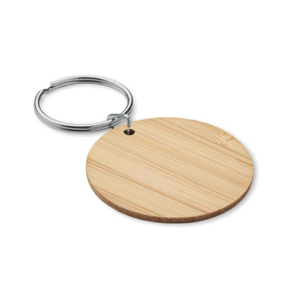 Ronde Sleutelhanger Bamboe