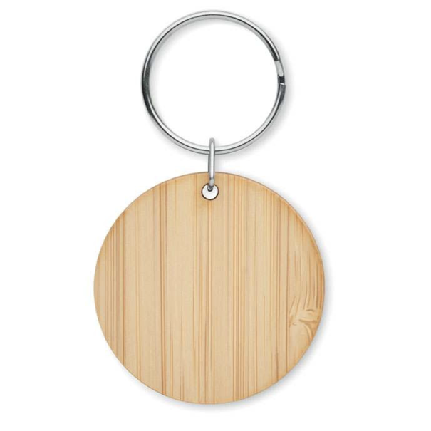 Ronde Sleutelhanger Bamboe