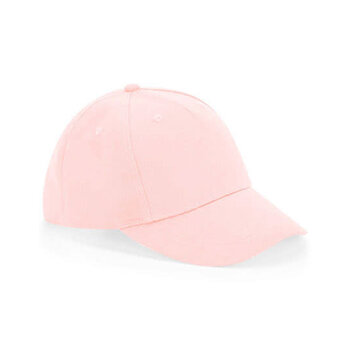 Beechfield | Junior Organic Cotton 5 Panel Cap - Powder Pink