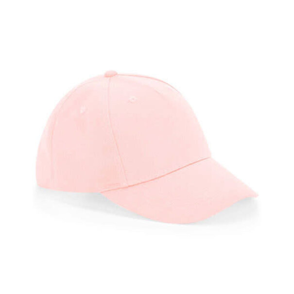 Beechfield | Junior Organic Cotton 5 Panel Cap - Powder Pink